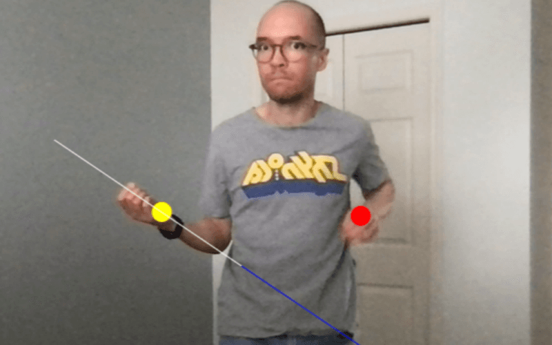 Screenshot of playable Air Guitar